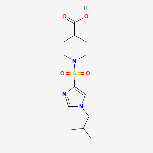 1-[1-(2-Methylpropyl)imidazol-4-yl]sulfonylpiperidine-4-carboxylic acid