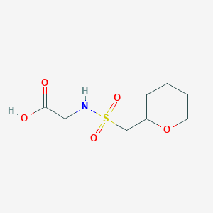 2-(Oxan-2-ylmethylsulfonylamino)acetic acid