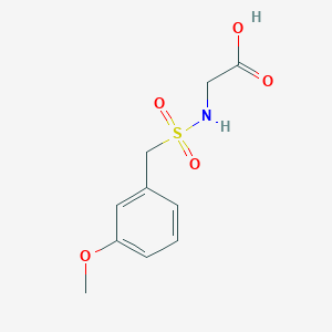 2-[(3-Methoxyphenyl)methylsulfonylamino]acetic acid