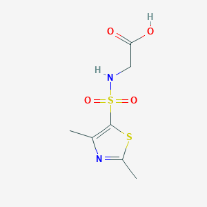 2-[(2,4-Dimethyl-1,3-thiazol-5-yl)sulfonylamino]acetic acid