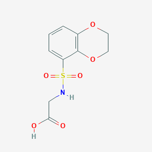 2-(2,3-Dihydro-1,4-benzodioxin-5-ylsulfonylamino)acetic acid