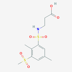 3-[(2,5-Dimethyl-3-methylsulfonylphenyl)sulfonylamino]propanoic acid