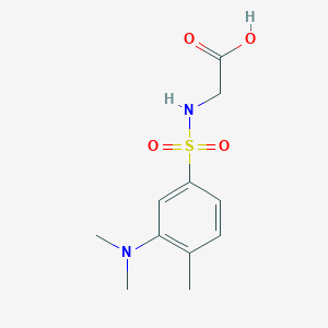 2-[[3-(Dimethylamino)-4-methylphenyl]sulfonylamino]acetic acid