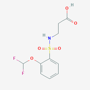 3-[[2-(Difluoromethoxy)phenyl]sulfonylamino]propanoic acid