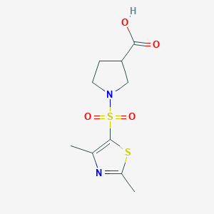 1-[(2,4-Dimethyl-1,3-thiazol-5-yl)sulfonyl]pyrrolidine-3-carboxylic acid