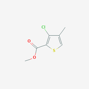 molecular formula C7H7ClO2S B066615 3-氯-4-甲硫基吩-2-甲酸甲酯 CAS No. 175137-11-8