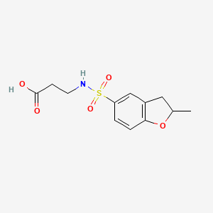 3-[(2-Methyl-2,3-dihydro-1-benzofuran-5-yl)sulfonylamino]propanoic acid