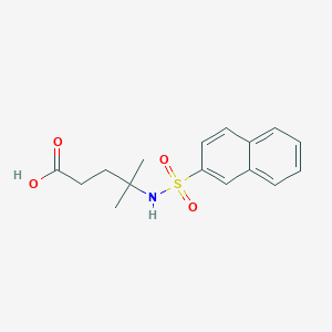 4-Methyl-4-(naphthalen-2-ylsulfonylamino)pentanoic acid