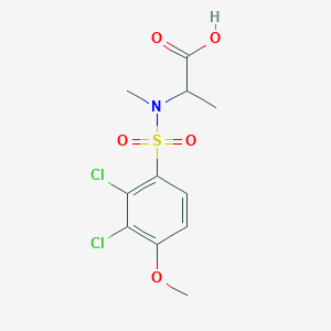 2-[(2,3-Dichloro-4-methoxyphenyl)sulfonyl-methylamino]propanoic acid