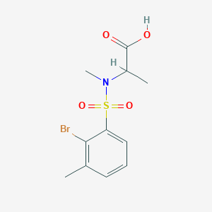 2-[(2-Bromo-3-methylphenyl)sulfonyl-methylamino]propanoic acid