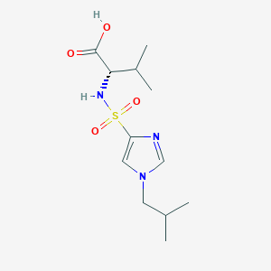 (2S)-3-methyl-2-[[1-(2-methylpropyl)imidazol-4-yl]sulfonylamino]butanoic acid