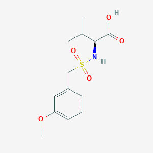 (2S)-2-[(3-methoxyphenyl)methylsulfonylamino]-3-methylbutanoic acid