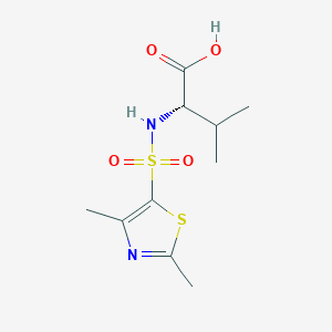 (2S)-2-[(2,4-dimethyl-1,3-thiazol-5-yl)sulfonylamino]-3-methylbutanoic acid