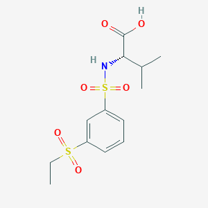 (2S)-2-[(3-ethylsulfonylphenyl)sulfonylamino]-3-methylbutanoic acid