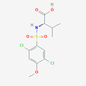 (2S)-2-[(2,5-dichloro-4-methoxyphenyl)sulfonylamino]-3-methylbutanoic acid