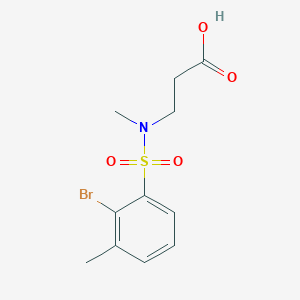 3-[(2-Bromo-3-methylphenyl)sulfonyl-methylamino]propanoic acid