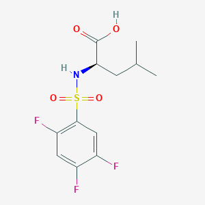 (2R)-4-methyl-2-[(2,4,5-trifluorophenyl)sulfonylamino]pentanoic acid