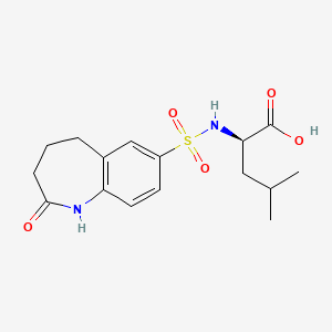 (2R)-4-methyl-2-[(2-oxo-1,3,4,5-tetrahydro-1-benzazepin-7-yl)sulfonylamino]pentanoic acid