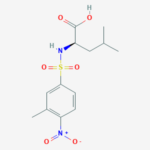 (2R)-4-methyl-2-[(3-methyl-4-nitrophenyl)sulfonylamino]pentanoic acid