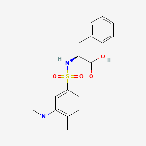 (2S)-2-[[3-(dimethylamino)-4-methylphenyl]sulfonylamino]-3-phenylpropanoic acid