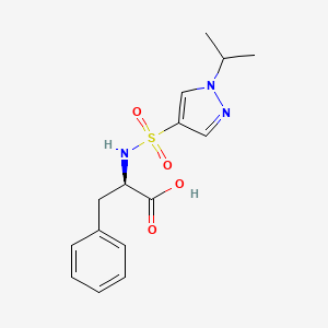 (2R)-3-phenyl-2-[(1-propan-2-ylpyrazol-4-yl)sulfonylamino]propanoic acid