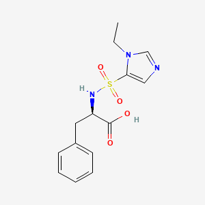 (2R)-2-[(3-ethylimidazol-4-yl)sulfonylamino]-3-phenylpropanoic acid