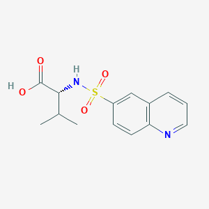 (2R)-3-methyl-2-(quinolin-6-ylsulfonylamino)butanoic acid