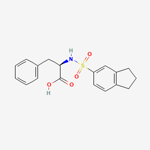 (2R)-2-(2,3-dihydro-1H-inden-5-ylsulfonylamino)-3-phenylpropanoic acid