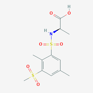 (2R)-2-[(2,5-dimethyl-3-methylsulfonylphenyl)sulfonylamino]propanoic acid