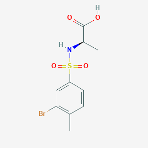 (2R)-2-[(3-bromo-4-methylphenyl)sulfonylamino]propanoic acid