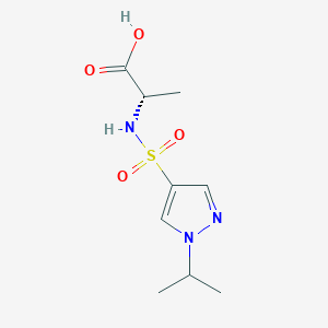 (2S)-2-[(1-propan-2-ylpyrazol-4-yl)sulfonylamino]propanoic acid