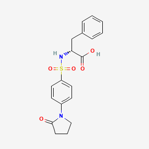 (2R)-2-[[4-(2-oxopyrrolidin-1-yl)phenyl]sulfonylamino]-3-phenylpropanoic acid