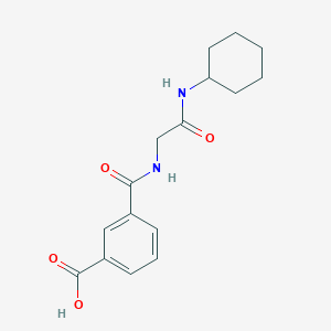 3-[[2-(Cyclohexylamino)-2-oxoethyl]carbamoyl]benzoic acid