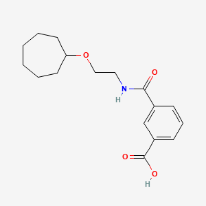 3-(2-Cycloheptyloxyethylcarbamoyl)benzoic acid