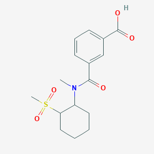 3-[Methyl-(2-methylsulfonylcyclohexyl)carbamoyl]benzoic acid