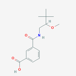 3-[(2-Methoxy-3,3-dimethylbutyl)carbamoyl]benzoic acid