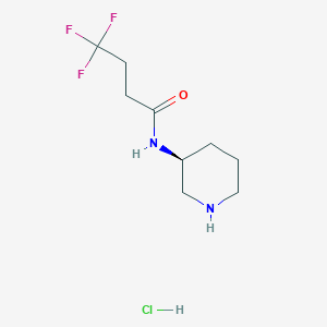 4,4,4-trifluoro-N-[(3S)-piperidin-3-yl]butanamide;hydrochloride