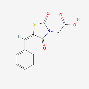 [(5E)-5-benzylidene-2,4-dioxo-1,3-thiazolidin-3-yl]acetic acid