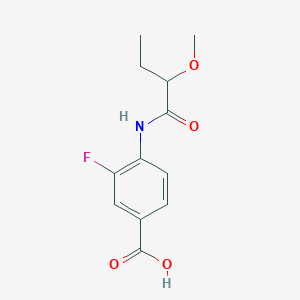 3-Fluoro-4-(2-methoxybutanoylamino)benzoic acid