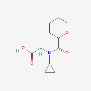 2-[Cyclopropyl(oxane-2-carbonyl)amino]propanoic acid