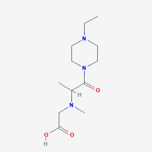 2-[[1-(4-Ethylpiperazin-1-yl)-1-oxopropan-2-yl]-methylamino]acetic acid