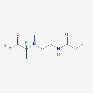 2-[Methyl-[2-(2-methylpropanoylamino)ethyl]amino]propanoic acid