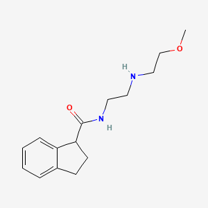 N-[2-(2-methoxyethylamino)ethyl]-2,3-dihydro-1H-indene-1-carboxamide