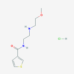 N-[2-(2-methoxyethylamino)ethyl]thiophene-3-carboxamide;hydrochloride