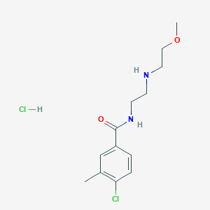 4-chloro-N-[2-(2-methoxyethylamino)ethyl]-3-methylbenzamide;hydrochloride