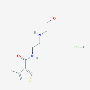 N-[2-(2-methoxyethylamino)ethyl]-4-methylthiophene-3-carboxamide;hydrochloride