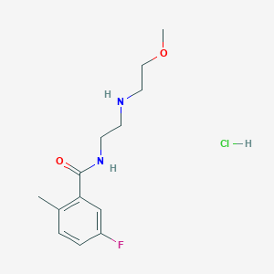 5-fluoro-N-[2-(2-methoxyethylamino)ethyl]-2-methylbenzamide;hydrochloride