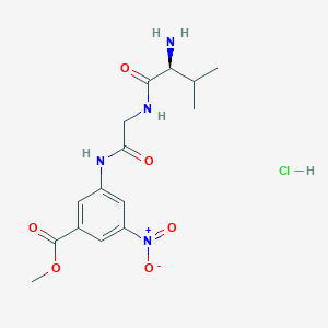 methyl 3-[[2-[[(2S)-2-amino-3-methylbutanoyl]amino]acetyl]amino]-5-nitrobenzoate;hydrochloride