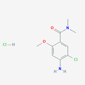 4-amino-5-chloro-2-methoxy-N,N-dimethylbenzamide;hydrochloride