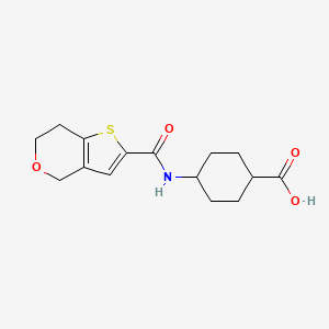 4-(6,7-dihydro-4H-thieno[3,2-c]pyran-2-carbonylamino)cyclohexane-1-carboxylic acid